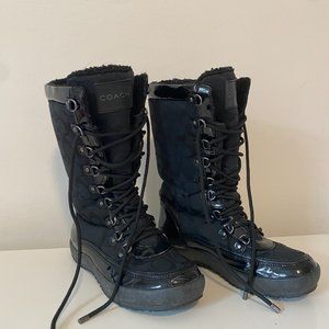 Coach 1941 Canvas Lace-Up Boots